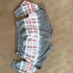 Tie-Dye Cropped Sweatshirt
